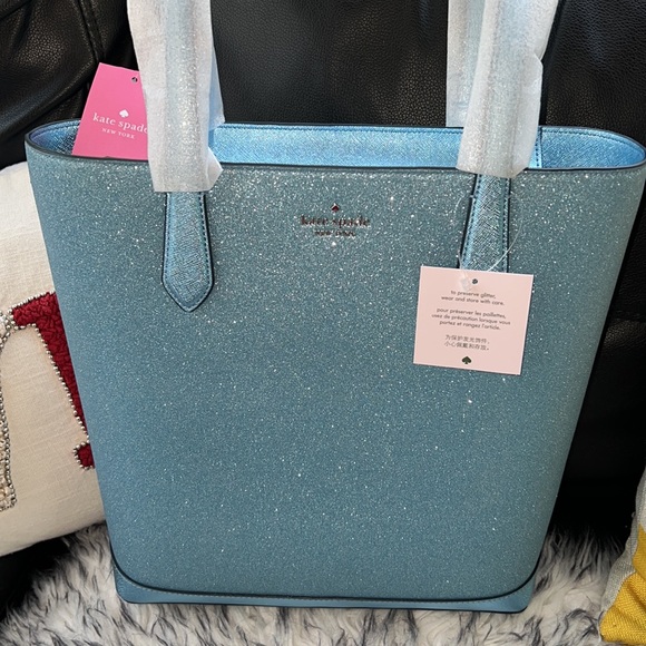 kate spade Bags Nwt Kate Spade Glitter Fabric Frosty Sky Tinsel